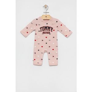 Overal pre bábätká Tommy Hilfiger ružová farba vyobraziť