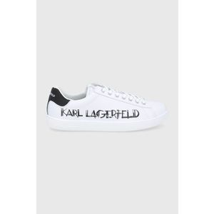 Topánky Karl Lagerfeld biela farba vyobraziť