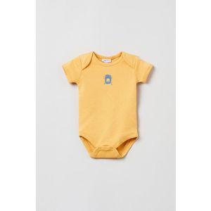 Body pre bábätká OVS (5-pack) oranžová farba vyobraziť