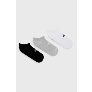 Ponožky 4F (3-pack) dámske, šedá farba vyobraziť