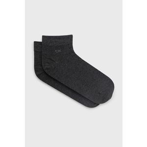 Ponožky Calvin Klein (2-pak) pánske, šedá farba vyobraziť