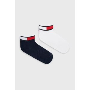 Detské ponožky Tommy Hilfiger (2-pack) biela farba vyobraziť