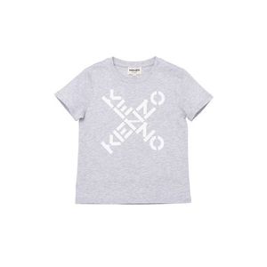 Detské tričko Kenzo Kids šedá farba vyobraziť