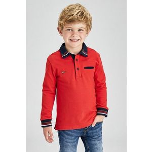 Detské tričko s dlhým rukávom Mayoral červená farba vyobraziť
