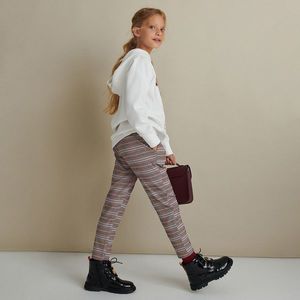 Reserved - Kockované nohavice - Ružová vyobraziť