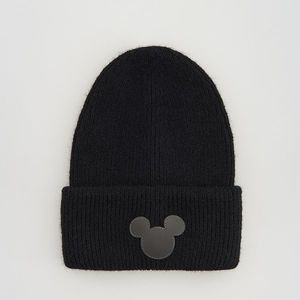 Reserved - Úpletová čiapka beanie Mickey Mouse - Čierna vyobraziť