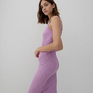 Reserved - Úpletové šaty s véčkovým výstrihom - Viacfarebná vyobraziť