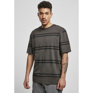 Urban Classics Oversized Striped Tee blackbird/black - 4XL vyobraziť