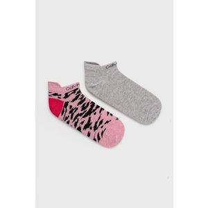 Ponožky Calvin Klein dámske, ružová farba vyobraziť