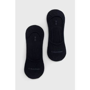 Ponožky Calvin Klein (2-pak) pánske, tmavomodrá farba vyobraziť