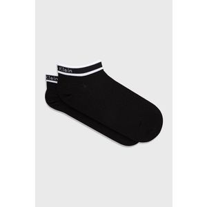 Ponožky Calvin Klein dámske, čierna farba vyobraziť