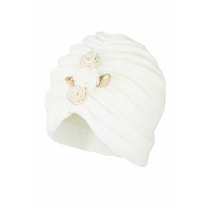 Detská čiapka Jamiks krémová farba biela, z tenkej pleteniny vyobraziť