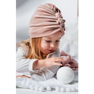 Detská čiapka Jamiks ružová farba biela, z tenkej pleteniny vyobraziť
