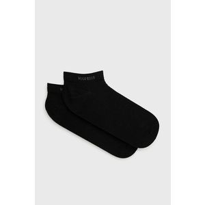 Ponožky Boss (2-pack) pánske, čierna farba vyobraziť