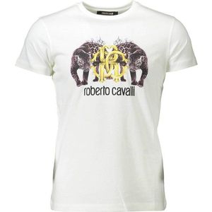 Roberto Cavalli pánske tričko Farba: Biela, Veľkosť: XL vyobraziť