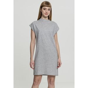 Dámske šaty URBAN CLASSICS Ladies Turtle Extended Shoulder Dress grey Farba: Šedá, Veľkosť: 2XL vyobraziť