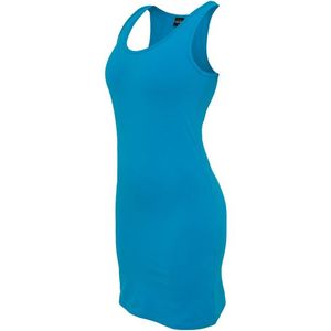 Dámske šaty URBAN CLASSICS Ladies Sleeveless Dress turquoise Veľkosť: L, Pohlavie: dámske vyobraziť