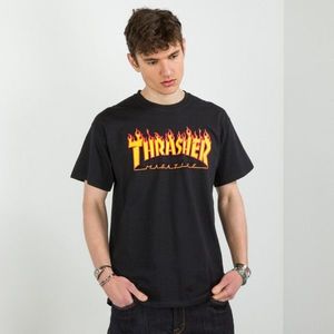 Pánske tričko Thrasher Flame Logo čierne Farba: Čierna, Veľkosť: L vyobraziť