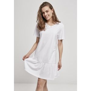 Dámske šaty Urban Classics Ladies Valance Tee Dress white Veľkosť: XL, Pohlavie: dámske vyobraziť