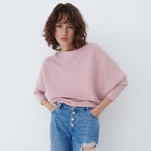 Mohito - Prúžkovaný sveter Eco Aware - Ružová vyobraziť