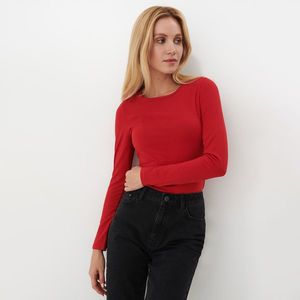 Mohito - Basic bavlnené tričko - Červená vyobraziť
