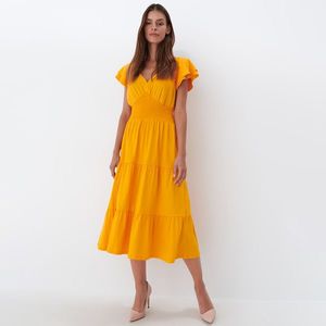 Mohito - Bavlnené šaty - Oranžová vyobraziť