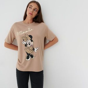 Mohito - Tričko Minnie Mouse - Béžová vyobraziť