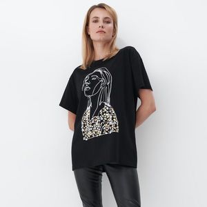 Mohito - Oversize tričko - Čierna vyobraziť
