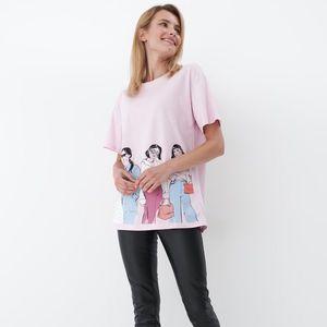 Mohito - Oversize tričko - Ružová vyobraziť