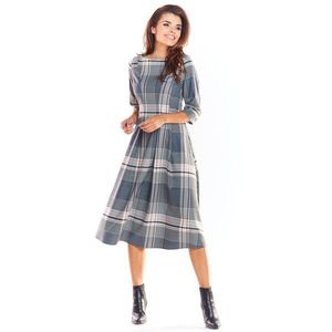 Awama Woman's Dress A334 Checked vyobraziť