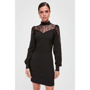 Trendyol Black Lace Detailed Dress vyobraziť