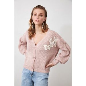 Trendyol Powder Appliqué Knit Wearer Cardigan vyobraziť