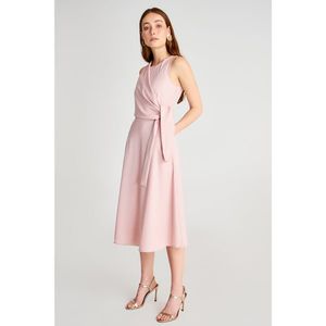 Trendyol Pink Tie Detailed Dress vyobraziť