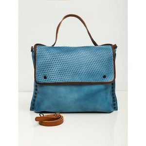 Ladies´ blue bag with a flap vyobraziť