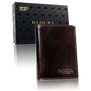 BADURA Dark brown men´s leather wallet vyobraziť