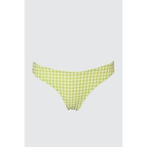 Trendyol Green Textured High Waist Bikini bottom vyobraziť