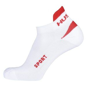 Sport socks white / red vyobraziť