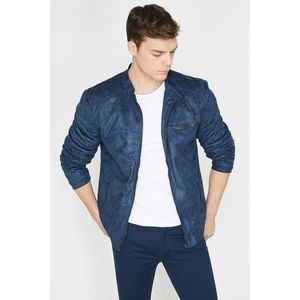 Koton Men's Navy Blue Patterned Jacket vyobraziť