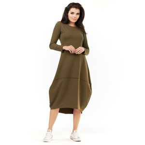 Awama Woman's Dress A209 Khaki vyobraziť