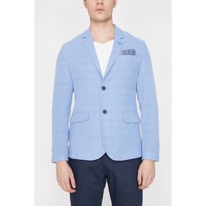 Koton Men's Blue Button Detail jacket vyobraziť