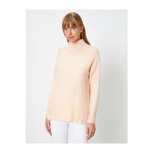 Koton Woman Pink Fisherman Collar Long Sleeve Oversize Sweater vyobraziť