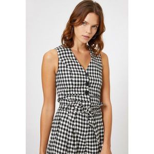 Koton Women's Black Patterned Vest vyobraziť