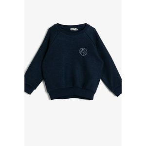 Koton Men's Navy Blue Flat Child Sweatshirt vyobraziť