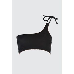 Trendyol Black Tie Detail One Shoulder Bikini Top vyobraziť