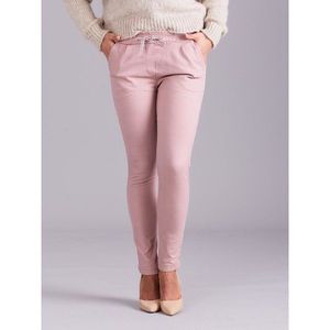 Light pink pants with colored stripes vyobraziť