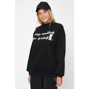 Koton Female Black Love Sweatshirt vyobraziť