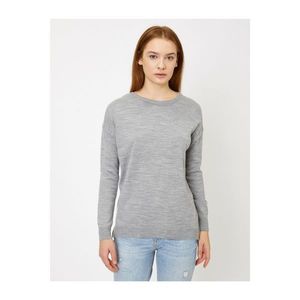 Koton Women's Grey Bike Collar Sweater vyobraziť