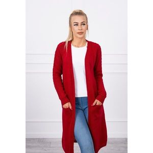 Sweater with pockets red vyobraziť