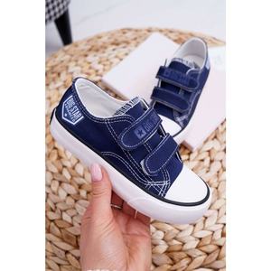 Children's Shoes Sneakers Big Star With Velcro Navy Blue FF374064 vyobraziť