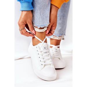 Women's Leather Sneakers White Mega vyobraziť